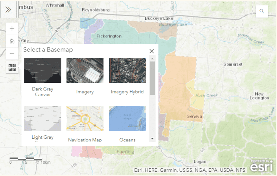 A map with multiple images of different locations.